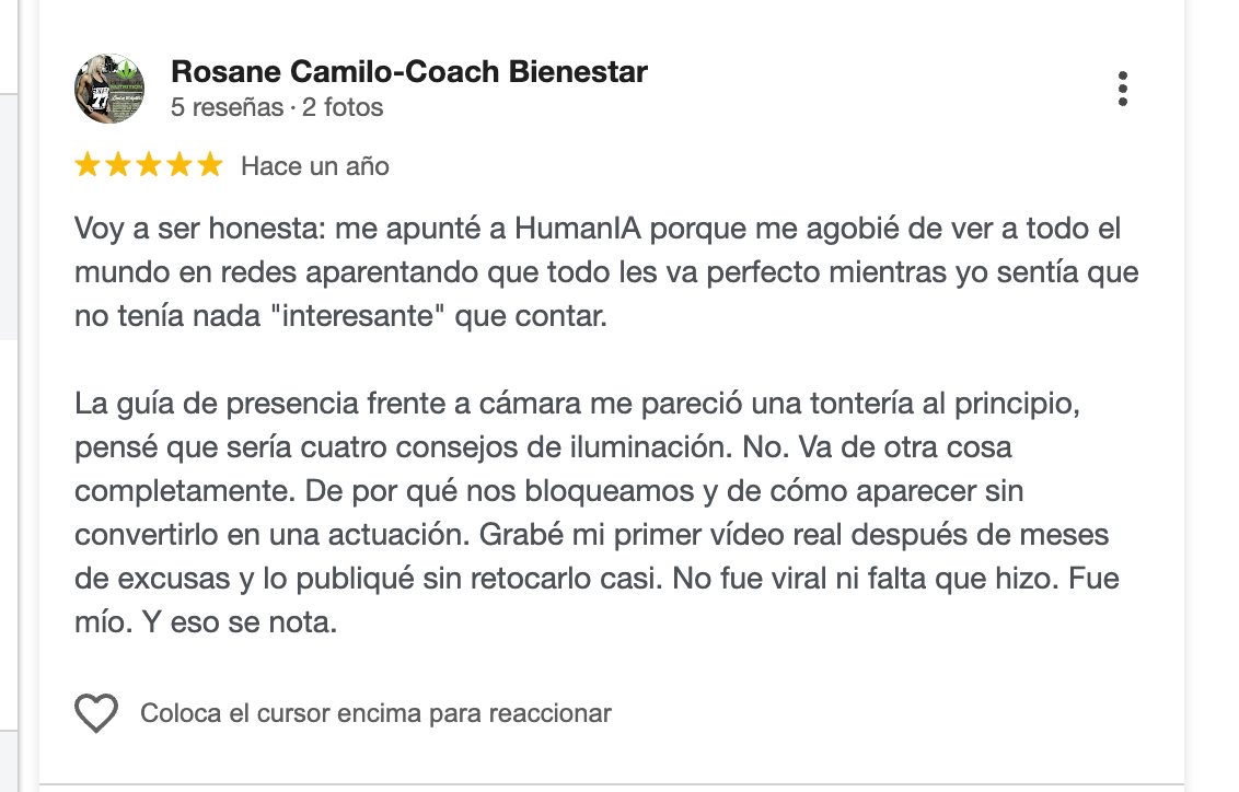 Testimonio de Rosane Camilo